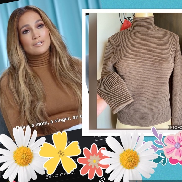 Valentino Tops - Valentino brown turtle neck top
